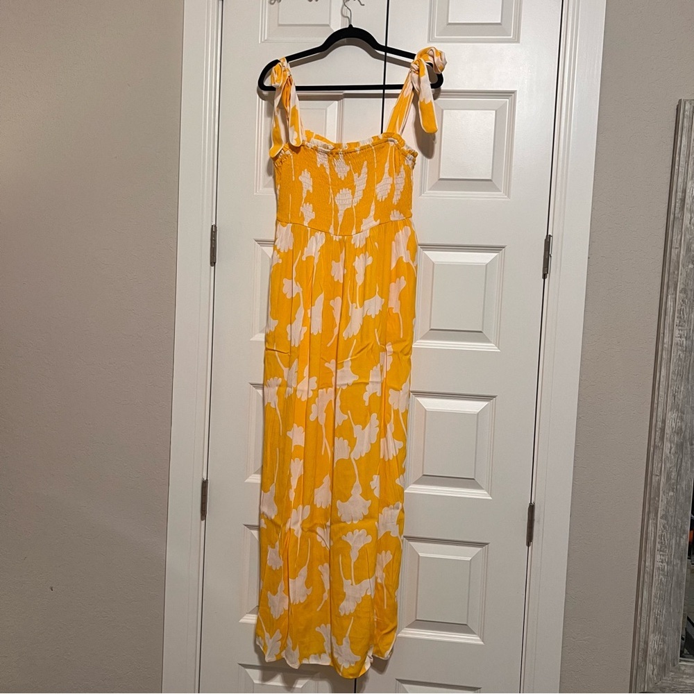 Diane Von Furstenberg Yellow and White Dress